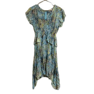 WRAP London viscose vneck light dress